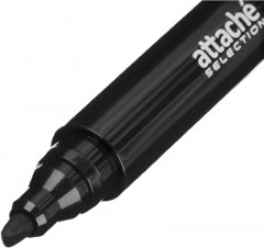 Маркер перманентный, цвет черный - Фото 2