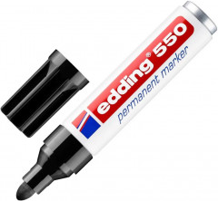 Маркер перманентный, цвет черный - Фото 1