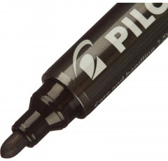 Маркер перманентный, цвет черный - Фото 3