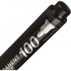 Маркер перманентный, цвет черный - Фото 4