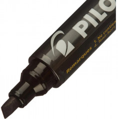 Маркер перманентный, цвет черный - Фото 3