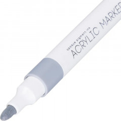 Маркер акриловый, цвет серебряный - Фото 5
