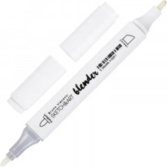 Маркер для скетчей двусторонний, цвет белый - Фото 1