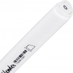 Маркер для скетчей двусторонний, цвет белый - Фото 4