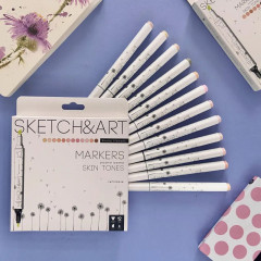 Набор двусторонних скетч-маркеров «Портрет» - Фото 6