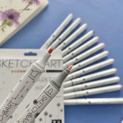 Набор двусторонних скетч-маркеров «Портрет» - Фото 7