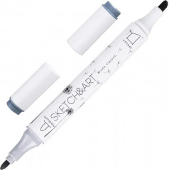 Набор двусторонних скетч-маркеров «Графика» - Фото 3