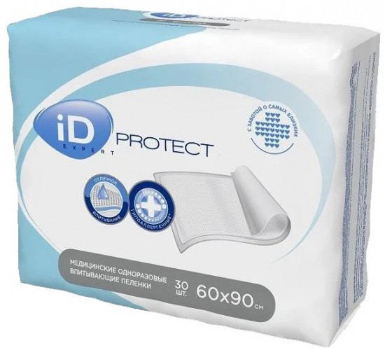 Набор пеленок впитывающих «iD Protect»