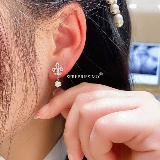 Серьги из серебра «Ою»