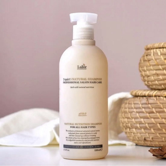 Шампунь для волос бессульфатный органический «Triplex Natural Shampoo»