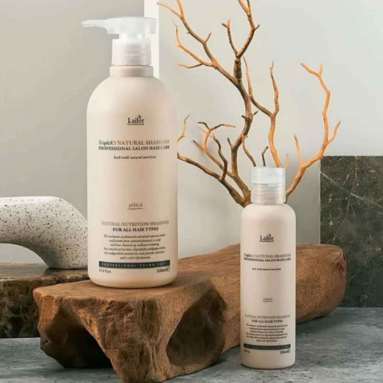 Шампунь для волос бессульфатный органический «Triplex Natural Shampoo»