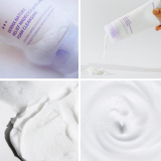 Пенка для очищения кожи лица «Derma Nature Relief Madecica pH Balancing Foam Cleansing»