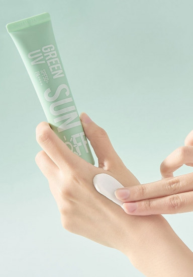 Солнцезащитный крем для лица SPF50+ PA++++ «Green UF Sun Off»