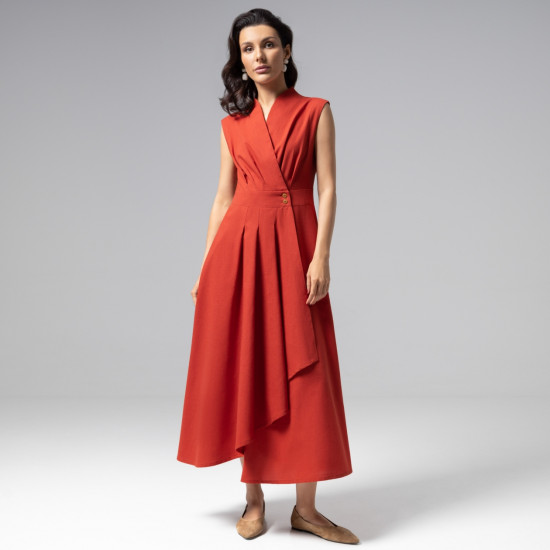 Платье женское «Секреты утонченности (терракотовое)»