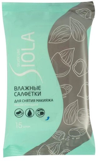 Салфетки влажные для снятия макияжа с маслом миндаля