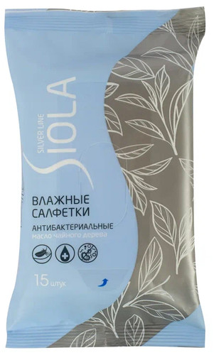 Салфетки влажные антибактериальные с маслом чайного дерева