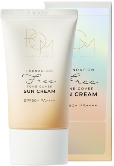 Крем для лица тональный «Foundation Free Tone Cover Sun Cream» SPF50 PA++++, оттенок Бежевый