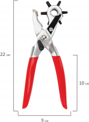 Дырокол-пробойник-просекатель для кожи, картона и ткани - Фото 13