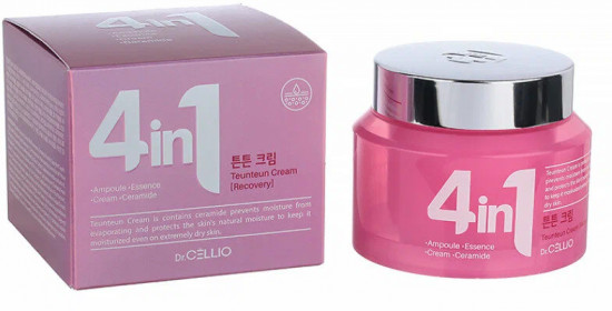 Крем для лица с керамидами «4 In 1 Teunteun Ceramide Cream»