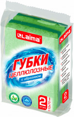 Набор губок для мытья посуды с абразивным слоем - Фото 2