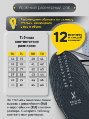 Стельки для обуви с активированным углем - Фото 3