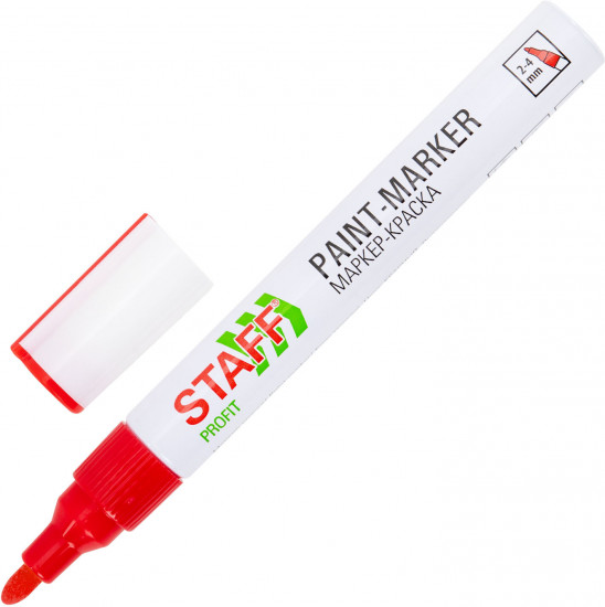 Маркер-краска лаковый «Paint marker», красный