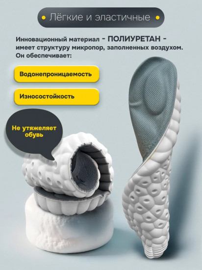Стельки для обуви анатомические с супинатором