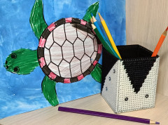 Карандашница «Котенок с детского рисунка» - Фото 2