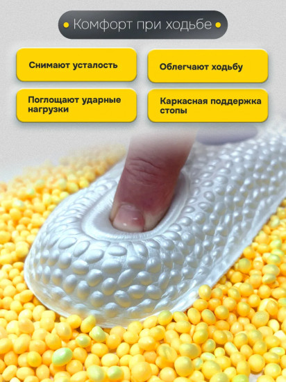Стельки для обуви с амортизирующими вставками