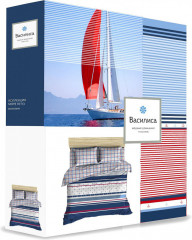 Комплект постельного белья «Морской вояж» (арт. 9137/1, евро, бязь, 2 наволочки 70×70) - Фото 1