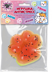 Игрушка-антистресс «Кошачья лапка — сочный арбуз» - Фото 1