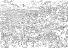 Плакат-раскраска «Морской порт» - Фото 7