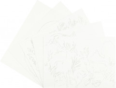 Бумага для акварели с эскизом «Животные» - Фото 2