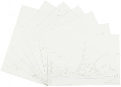 Бумага для акварели с эскизом «Города» - Фото 2