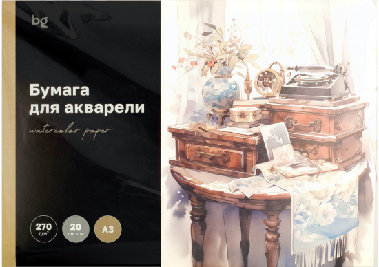 Бумага для акварели «Антикварный комод»