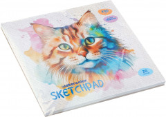 Скетчбук для акварели «Акварельный кот» - Фото 6