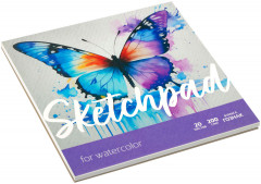 Скетчбук для акварели «Бабочка» - Фото 1