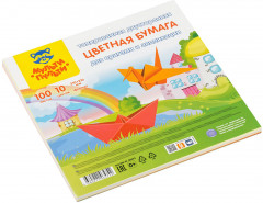 Бумага цветная двухсторонняя тонированная для оригами и аппликаций «Енот в России» - Фото 5