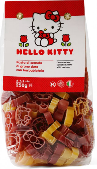Макароны для детей без яиц со свеклой «Hello Kitty»
