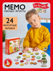 Игра настольная развивающая «Мемо. Овощи, фрукты» - Фото 2