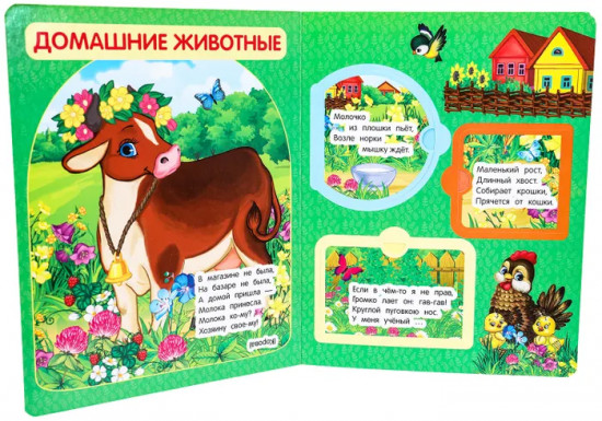 Книжка с окошками «В. Степанов. Загадки о животных»