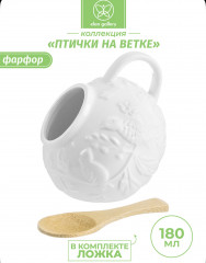 Банка для соли «Птички на ветке» - Фото 1