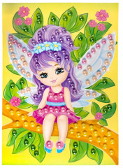 Аппликация бусинами «Феечка» - Фото 9