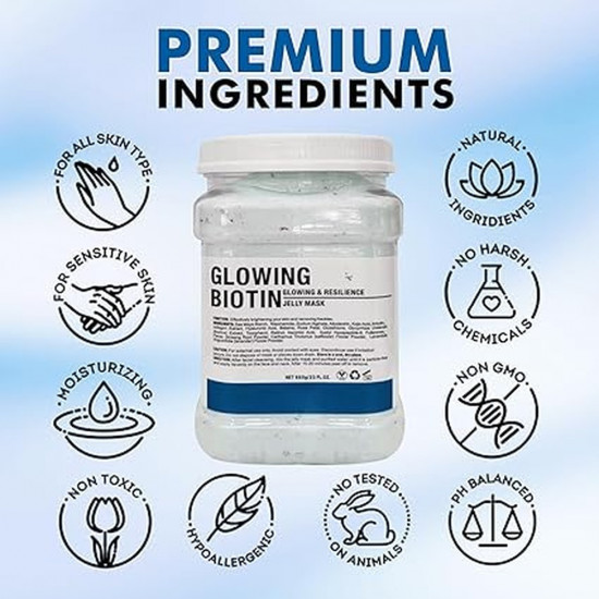 Альгинатная маска для лица «Glowing Biotin»