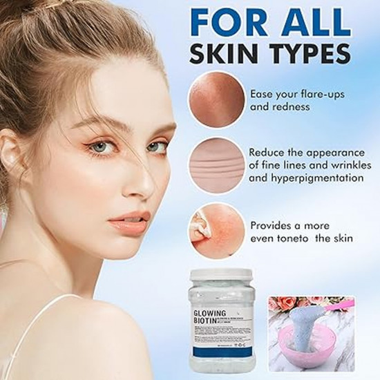 Альгинатная маска для лица «Glowing Biotin»