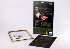 Гравюра с эффектом золота «Пес» - Фото 1