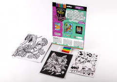 Раскраска бархатная  «Кот-попугай» - Фото 1