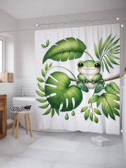 Штора для ванной комнаты тканевая - Фото 1