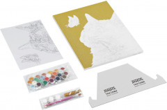 Картина по номерам «Кот и бабочка» - Фото 3