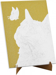 Картина по номерам «Кот и бабочка» - Фото 4